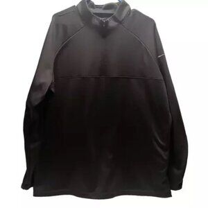 Nike Dri Fit Performance 1/2 Zip Pullover Cover Up Mens XL Dark Grey Athletic